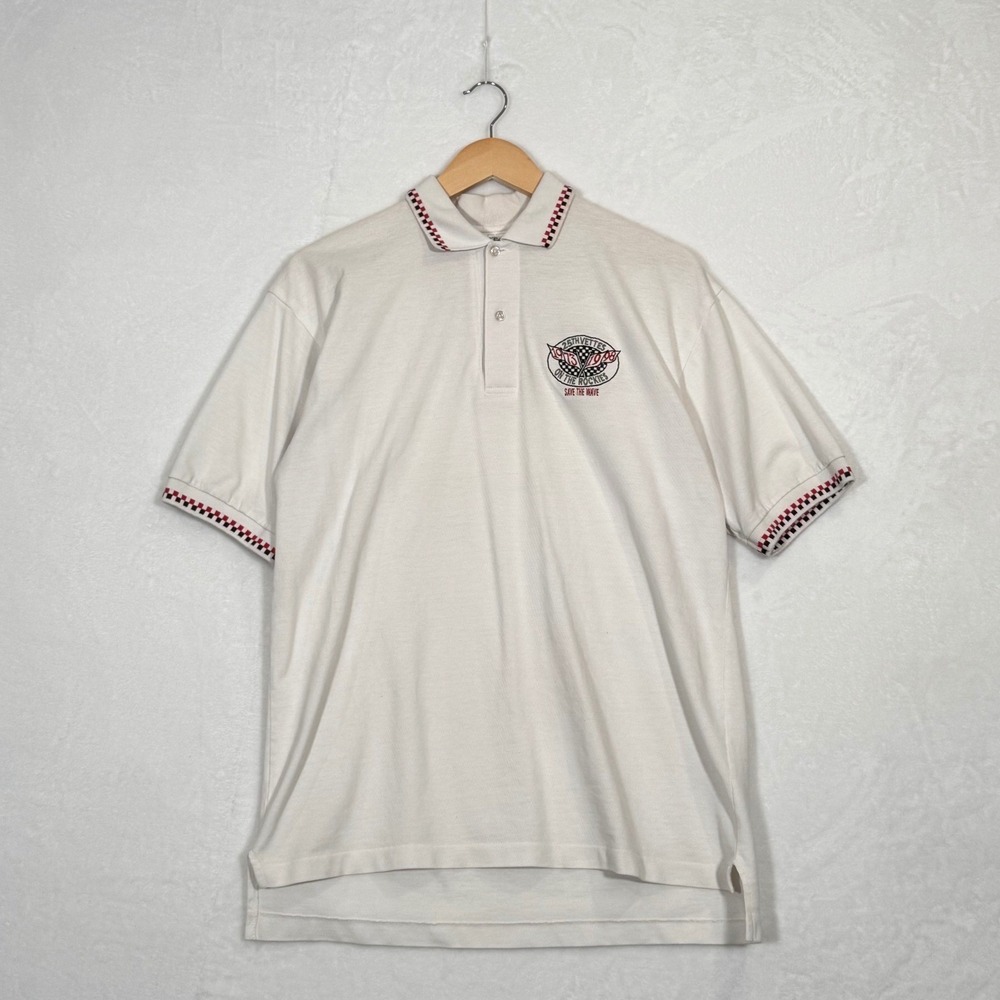 Vintage Crystal Springs Corvette 25th Vettes on the Rockies Polo Shirt Mens L